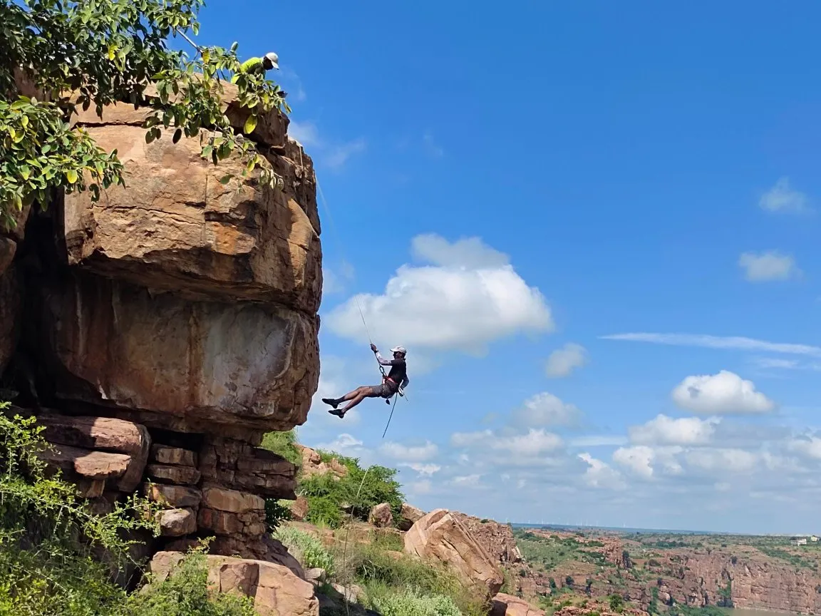 Gandikota rappelling